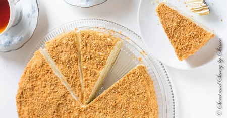 拿破仑切割 - 超声波切割刀片 - 全自动切冷冻蛋糕