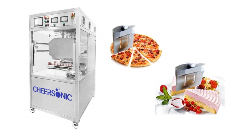 超声波高效率蛋糕切片机 蛋糕分切插纸机 蛋糕插纸机